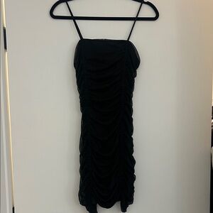 Urban Outfitters Black Ruched Dress